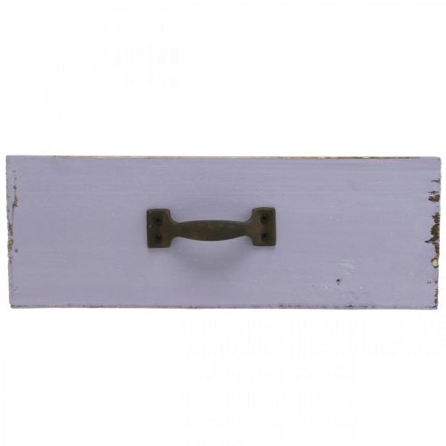 položky Kvetináč Dekoratívna zásuvka Shabby Chic Wood Purple 25×13×8cm