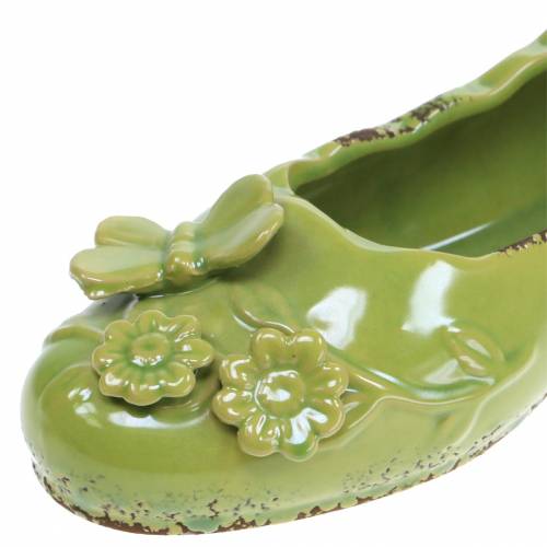 položky Kvetináč dámska topánka keramická zelená 24 cm