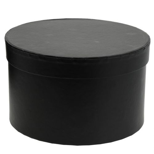 Floristik24 Kvetináč truhlík na ruže čierny okrúhly Ø18cm - Ø20cm 2ks