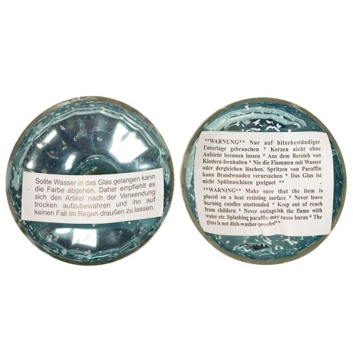 položky Sklenený plávajúci držiak na čajové sviečky pre elegantné doplnky v každej miestnosti, 10 cm, 2 kusy