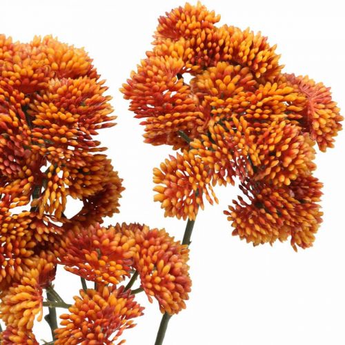 položky Sedum umelý rozchodník oranžová jesenná dekorácia 70cm 3ks