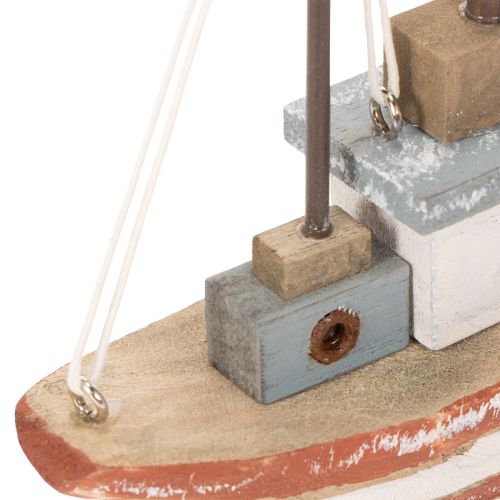 Dekoratívny drevený model lode na parapet 20 cm | Floristik24.sk