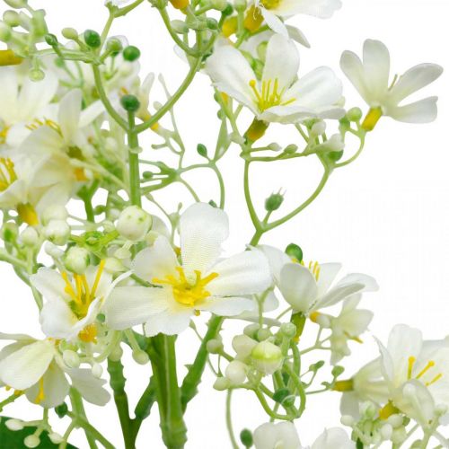 položky Kvetinová dekorácia umelým hodvábom hodvábna kvetinová dekorácia kvetina biela L72cm