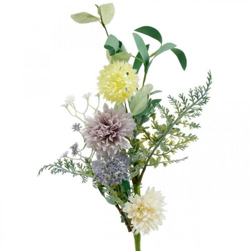 Floristik24 Hodvábne kvety v strapci, letná dekorácia, chryzantémy a glóbus, umelé kvety L50cm