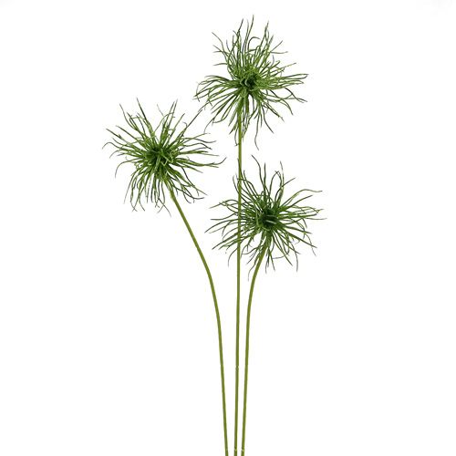 Floristik24 Hodvábne kvety xantium zelené 63cm 4ks