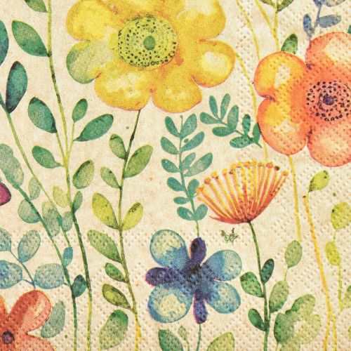 Floristik24 Obrúsky Jarné motýľové kvety 33x33cm 20 ks