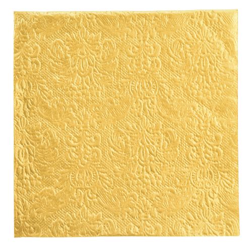 Obrúsky zlaté s reliéfnymi ornamentami 33x33cm 15 ks