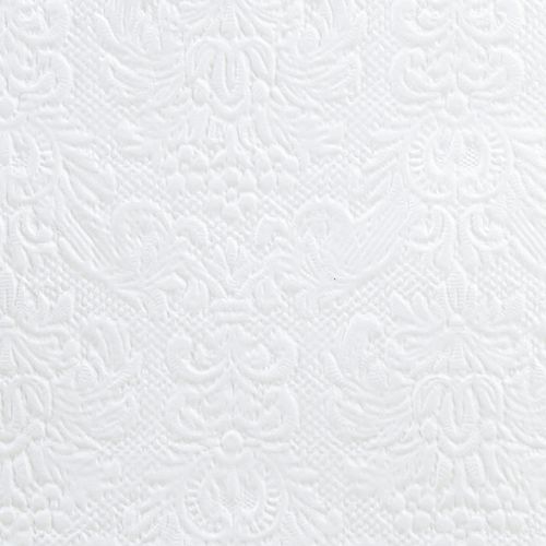 položky Obrúsky Biela stolová dekorácia reliéfny vzor 33x33cm 15ks
