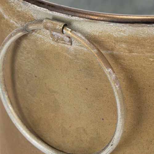 položky Sada kovových kvetináčov a vaní, vintage retro štýl, D22,5 cm/27 cm/31 cm