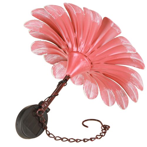 položky Solárne LED kvetinové záhradné svetlo LED kovové ružové Ø30cm