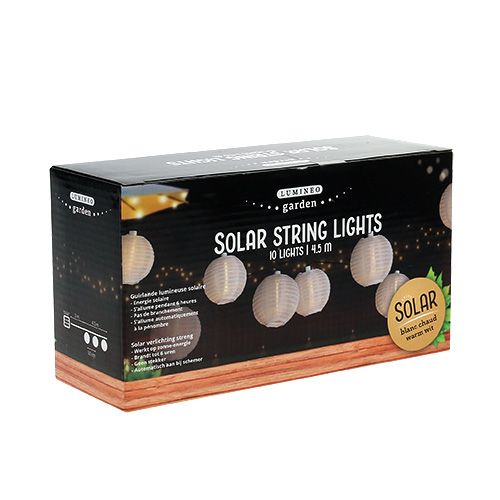 položky Solárna lampová reťaz LED 4,5m biela 10 žiaroviek