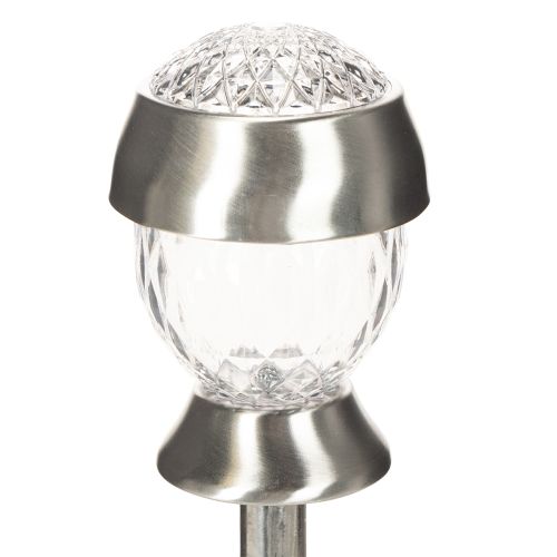 Solárne záhradné lampy s hrotom 36 cm – set 4 ks | Floristik24.sk