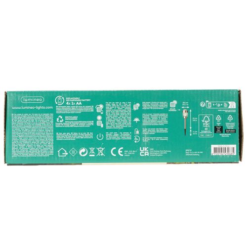 Solárne záhradné lampy s hrotom 36 cm – set 4 ks | Floristik24.sk