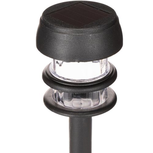 Solárne záhradné svetlá s hrotom do zeme, vonkajšie lampy na záhradné chodníky, 35 cm, 6 kusov | Floristik24.sk
