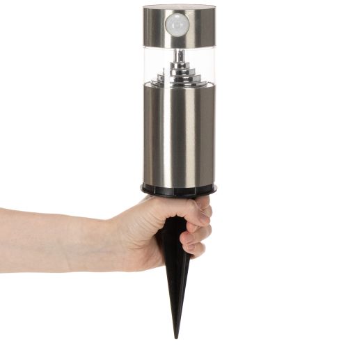 Solárne záhradné svetlo s hrotom do zeme a LED osvetlením, 34 cm | Floristik24.sk