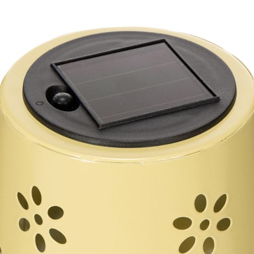 položky Solárna stolová lampa s jemným kvetinovým vzorom na balkón alebo terasu, 28 cm