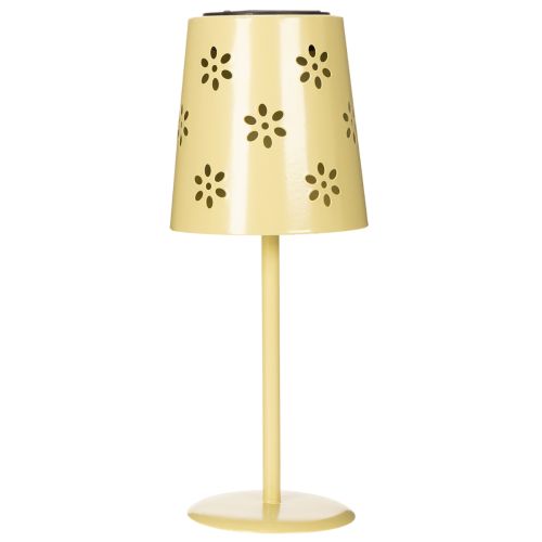 položky Solárna stolová lampa s jemným kvetinovým vzorom na balkón alebo terasu, 28 cm