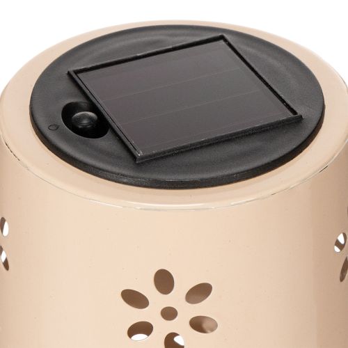 položky Stolová lampa s kvetinovým vzorom, solárna, pre romantické záhradné osvetlenie, 28 cm