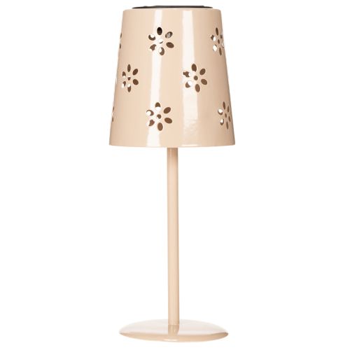 položky Stolová lampa s kvetinovým vzorom, solárna, pre romantické záhradné osvetlenie, 28 cm