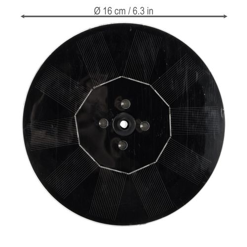 položky Solárne čerpadlo do záhradných jazierok, plávajúca dekoratívna vodná atrakcia s LED diódou, 16 cm