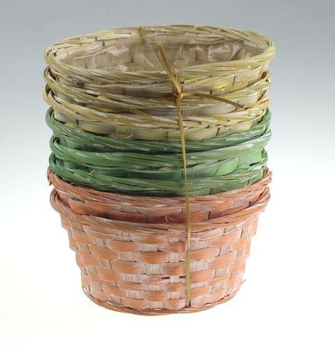 Floristik24 Miska na oštiepky okrúhla viacfarebná 8 kusov Ø 20cm