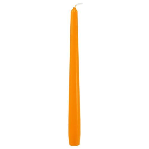 Floristik24 Kužeľové sviečky 250/23 Oranžové 12ks