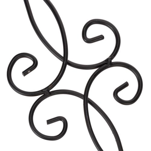 položky Záhradný kolík s ozdobným dizajnom, dekoratívnym tvarom a štýlovou kovovou guľou, 90 cm, 2 kusy