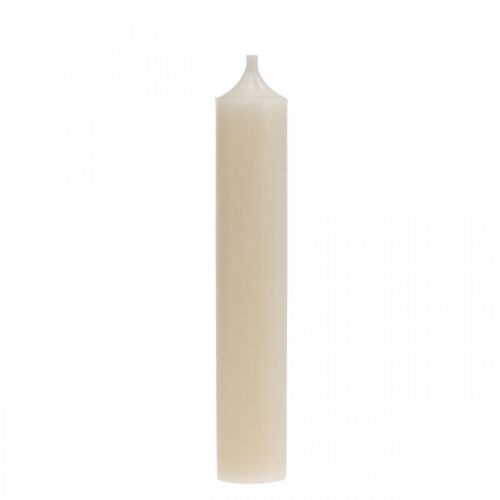 Tyčová sviečka biela krémová dekorácia na sviečku 120mm/Ø21mm 6ks