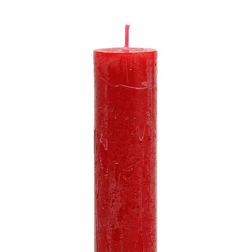 položky Tyčové sviečky farebné červené 34mm x 240mm 4ks