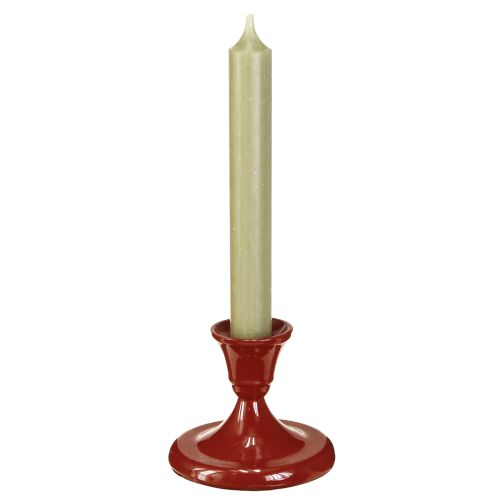 položky Kovový svietnik červený Ø8,5 cm V7 cm