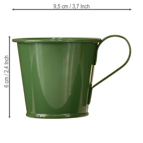 Svietnik na sviečky Taper, tmavozelený, V6cm, 6 ks | Floristik24.sk