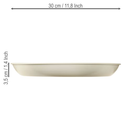 Svietnik na sviečky Tapered pre 4 sviečky, miska na sviečky, sivý kov, Ø30 cm | Floristik24.sk