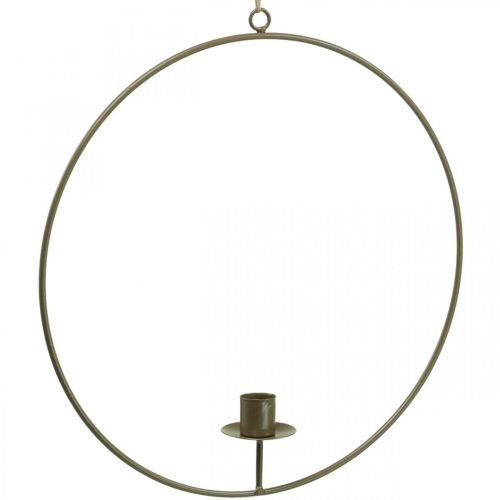 položky Ozdobný krúžok na zavesenie Sviečková slučka Hnedá Ø30cm