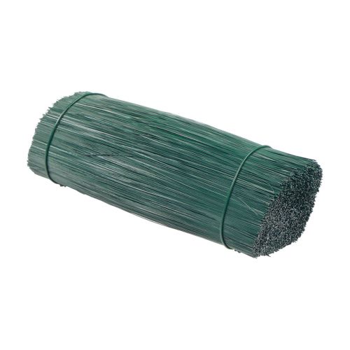 Floristik24 Zásuvný drôt zelený remeselný drôt kvetinársky drôt Ø0,4mm 13cm 1kg