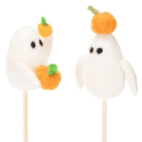 Figúrky duchov na drevených paliciach, halloweenska dekorácia, 54 cm, 8 kusov | Floristik24.sk