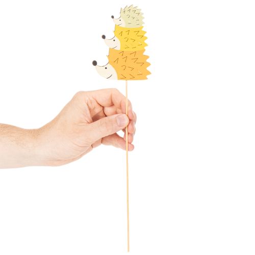 Dekoratívne záhradné kolíky - farebná rodinka ježkov - 34 cm, 12 kusov | Floristik24.sk