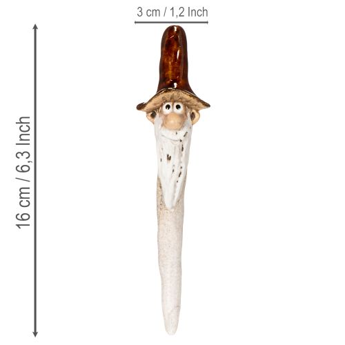 Dekoratívna figúrka záhradného trpaslíka do kvetináčov, 16 cm, 2 kusy | Floristik24.sk