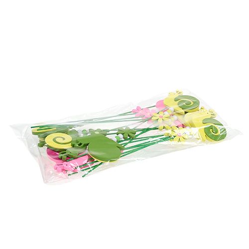 Floristik24 Plug slimák farebný asst. 7,5 cm 16 kusov