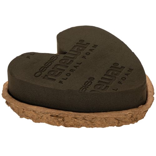 Kvetinové penové srdce OASIS® Renewal® Floral Foam Biolit® 18 cm 2 ks
