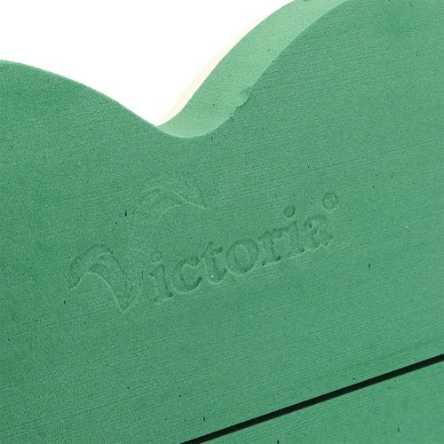 položky Kvetinové srdce z peny veľké, mokré, zelené, 48 cm, 2 ks