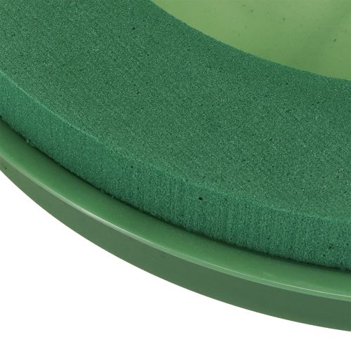 položky Kvetinový veniec z peny s miskou, mokrá kvetinová pena Ø29cm, 2 ks