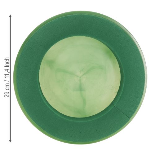 položky Kvetinový veniec z peny s miskou, mokrá kvetinová pena Ø29cm, 2 ks