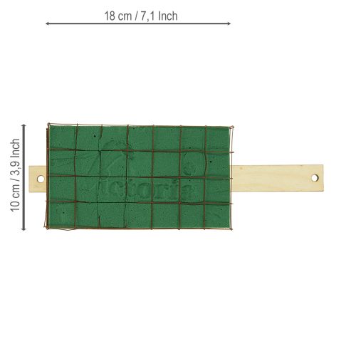 položky Kvetinová penová tehla Florette Eco drevený podstavec 18×10cm