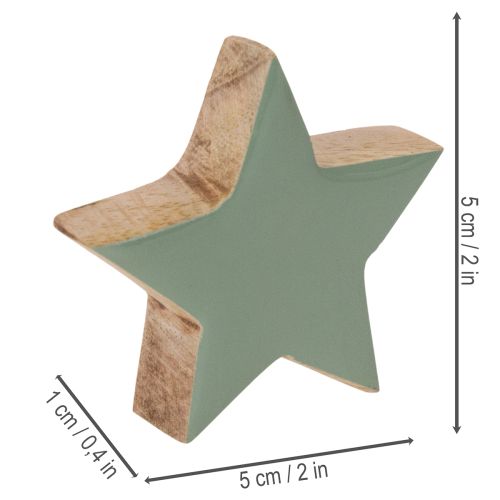 Sada drevených hviezd na stôl a parapet, 5 cm, 9 kusov | Floristik24.sk