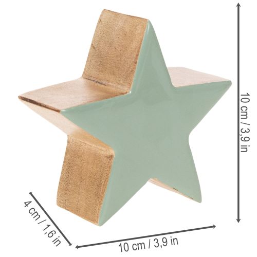 Dekoratívna figúrka hviezdy, stolová dekorácia, 10 cm, 3 kusy | Floristik24.sk