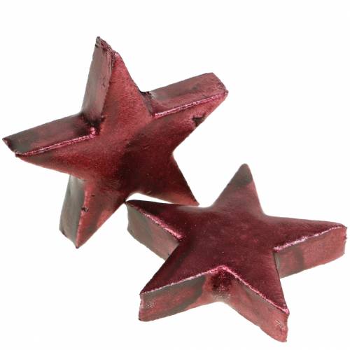 položky Deco hviezdy tmavočervené 4cm 12ks