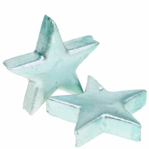 položky Deco stars ľadovo modrá 4cm 12ks