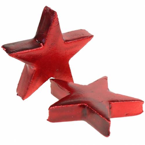 položky Deco hviezdy červené 4cm 12ks