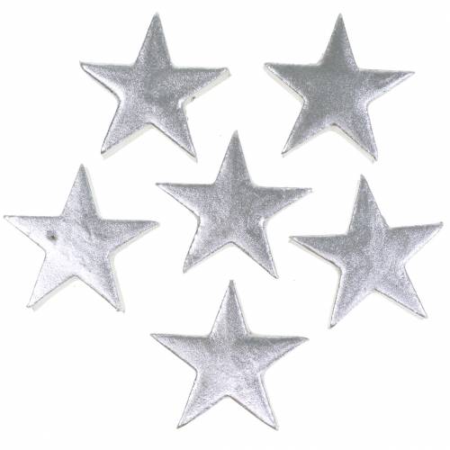 Deco hviezdy strieborné 4cm 12ks | Floristik24.sk