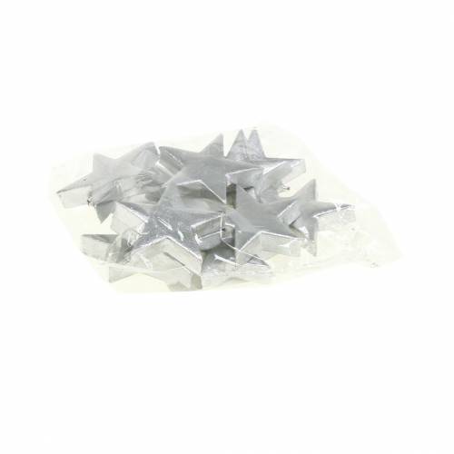 Deco hviezdy strieborné 4cm 12ks | Floristik24.sk